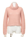 ボリュームネックKnit TOP/PNK