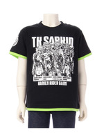 レイヤード風Tシャツ(仮面ライダー鎧武/ガイム)/ブラック(019)