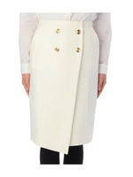 アシンメトリーラップスカート/ホワイト(002)