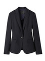 カラーストライプテーラードジャケット/ネイビー系(394)