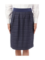 シャイニーボーダースカート/ライトベージュ(451)