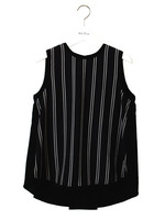 ストライプトップス/NVY