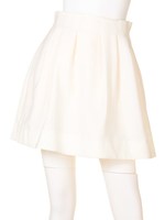 ハイウエストタックスカート/サックス