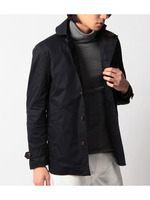 ラウンドカラージャケット/ブルー系(094)