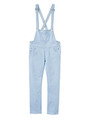 COLOR SKINNY SALOPETTE/WHITE