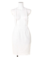 【GYDA】サスペンダーレースタイトSK/オフホワイト