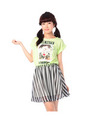 フォトプリントTシャツドッキングワンピース/イエロー系(031)