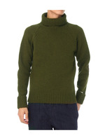 ミドルタートルプルオーバニット/ダークグリーン(023)