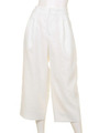 BANIRAN STRETCH GAUCHO PANTS/WHITE