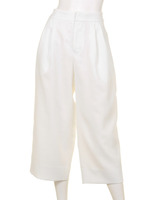 BANIRAN STRETCH GAUCHO PANTS/WHITE