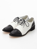 BI ストレートチップレースアップシューズ 25/WHITE