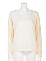 【anap mimpi】裏毛シフォン袖P/O/GRY