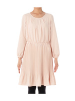 アコーディオンプリーツワンピース/ピンク系(071)