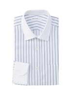 カルゼカラーストライプシャツ/ワインレッド(063)