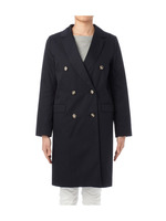 ダブルチェスターコート/ネイビー(093)