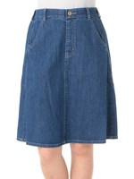デニムフレアスカート/ブルー