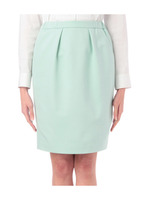 ポンチ素材コクーンシルエットスカート/グリーン系(021)