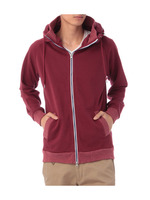 ポンチホボリュームネックパーカカーディガン/ボルドー(964)