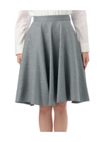 ミモレ丈サーキュラースカート/ブルー系(092)