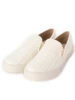 ラメツイード調スリッポン/ホワイト(403)