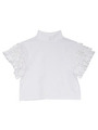 shoulder frill cutsew/white