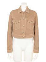 【DOUBLE STANDARD】ストレッチルーズデニムJK/キャメル