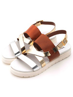 【KAREN LIPPS】BACK STRAP SANDAL/ORZO/PLATINO