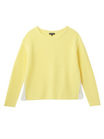 サイドプリーツドロップショルダーニット/ブルー(992)