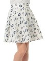 ジャガードフラワースカート/アイボリー柄