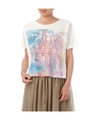 ドルマンプリントショートTシャツ/ホワイト(001)