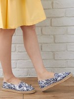 パイナップル柄エスパドリュー/オフホワイト／クロ