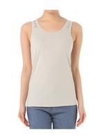 ビーズデザインタンクトップ/グレー系(011)