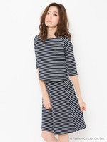 ボーダーセットアップ/ホワイト