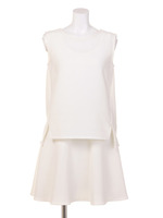 SETワッフルワンピース/ホワイト