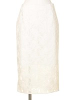 【GREED】EX EMBROIDERY Tight Skirt/WHITE
