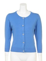 ミックス釦カーデ/ピンク