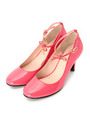 リボンストラップパンプス/ピンク系(072)