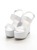 ワイドストラップサンダル/WH/E