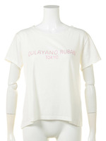 OUI AYANO RUBANロゴTシャツ/ホワイト