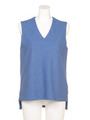 【BED&BREAKFAST】LUXE COTTON LINKS Sleeveless Top/BLUE
