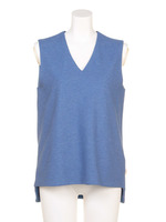 【BED&BREAKFAST】LUXE COTTON LINKS Sleeveless Top/BLUE