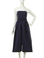 【LADY】ベアガウチョパンツドレス/ネイビー