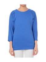 ソフトリヨセルポンチカットソー/ブルー系(091)