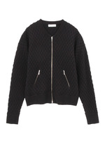 ダイヤニットカーディガン/ブラック(019)