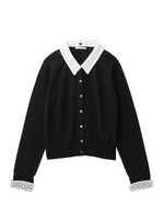 レースニットカーディガン/オフホワイト(003)