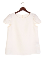 JOCRP ワッフル ギャザーフレンチ袖/WHITE