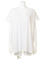 【LATINA】VネックスラブTシャツ/WH