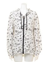 コーヒーブレイクZIP-UPパーカ/シロ