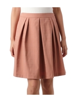 シャドーチェックタックスカート/ピンク系(070)