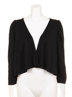 ショルダーギャザーボレロ/Black